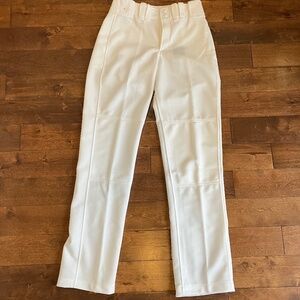 Womens Mizuno White Baseball Pants - New, no tags
